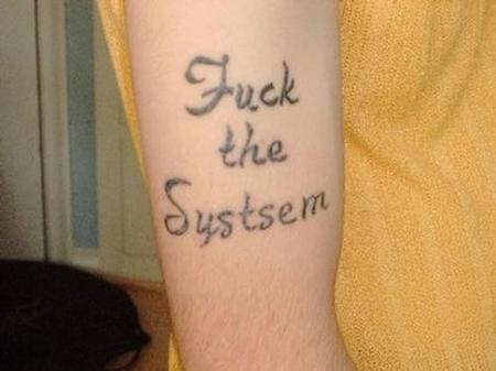 Bad Tattoos - Fuck Spelling